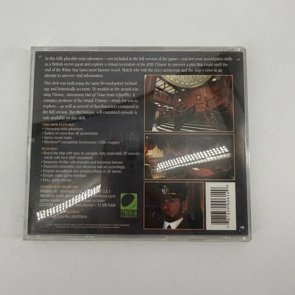 Titanic The Lost Mission PC Game Windows 95 3.1 CyberFlix‎ Interactive Adventure